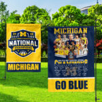 Michigan Wolverines 2026 Men’s Basketball National Champions Double-side Garden Flag – HOATT17373