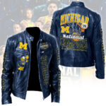 Michigan Wolverines 2026 Men’s Basketball National Champions Motorcycle Leather Jacket – TANTN22453