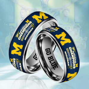 Michigan Wolverines 2026 Men's Basketball National Champions Custom Alloy Ring - HOATT17408