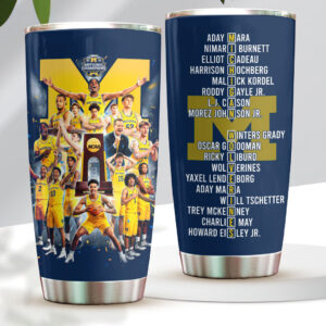 Michigan Wolverines 2026 Men’s Basketball National Champions Tumbler Cup - HOATT17371