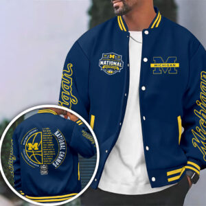 Michigan Wolverines 2026 Men’s Basketball National Champions Varsity Jacket - HOATT17335