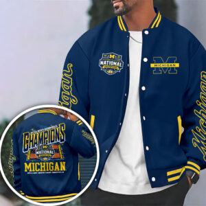 Michigan Wolverines 2026 Men’s Basketball National Champions Varsity Jacket - HOATT17483