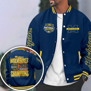 Michigan Wolverines 2026 Men’s Basketball National Champions Varsity Jacket - HOATT17569