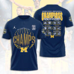 Michigan Wolverines 2026 NCAA Men’s Basketball National Champions 3D Apparel – HOATT17174