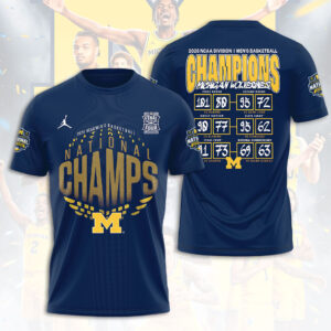 Michigan Wolverines 2026 NCAA Men’s Basketball National Champions 3D Apparel - HOATT17174