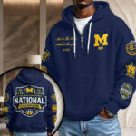 Michigan Wolverines 2026 NCAA Men’s Basketball National Champs 3D Unisex Waffle Hoodie – TMTHU5365