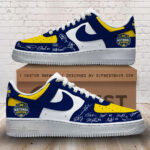 Michigan Wolverines 2026 NCAA Men’s Basketball National Champs AF1 Sneaker – TMTHU5119
