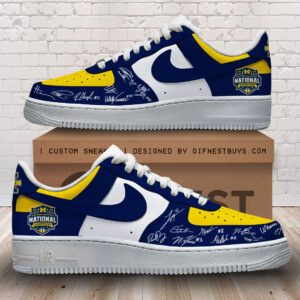 Michigan Wolverines 2026 NCAA Men’s Basketball National Champs AF1 Sneaker – TMTHU5119