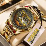 Michigan Wolverines 2026 NCAA Men’s Basketball National Champs Alloy Luxury Quartz Watch – TMTHU5026