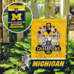 Michigan Wolverines 2026 NCAA Men’s Basketball National Champs Double-side Garden Flag – TMTHU5118