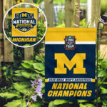 Michigan Wolverines 2026 NCAA Men’s Basketball National Champs Double-side Garden Flag – TMTHU4963