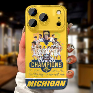 Michigan Wolverines 2026 NCAA Men’s Basketball National Champs Phone Case – TMTHU5205