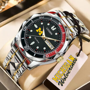 Michigan Wolverines Men's Basketball Alloy Luxury Quartz Watch - TMTHU5022