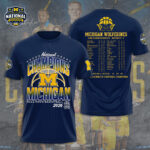 Michigan Wolverines Men’s Basketball 3D Apparel – GNE6183