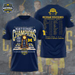 Michigan Wolverines Men’s Basketball 3D Apparel – GNE6185