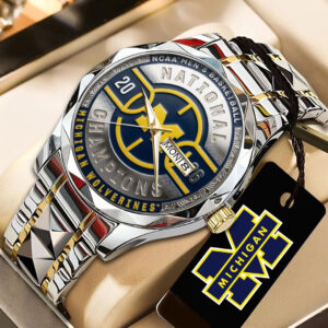 Michigan Wolverines 2026 Men's Basketball National Champions Alloy Luxury Quartz Watch - TANTN22418