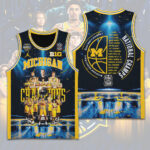 Michigan Wolverines 2026 Men’s Basketball National Champions Basketball Jersey – TANTN22325