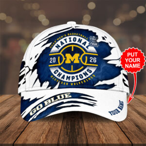 Personalized Michigan Wolverines 2026 Men's Basketball National Champions Classic Cap - TANTN22180