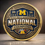 Michigan Wolverines 2026 Men’s Basketball National Champions Commemorative Coin – TANTN22162