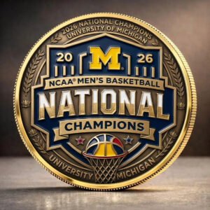 Michigan Wolverines 2026 Men's Basketball National Champions Commemorative Coin - TANTN22162