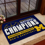 Michigan Wolverines 2026 Men’s Basketball National Champions Custom Doormat – TANTN22191