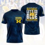 Michigan Wolverines 2026 Men’s Basketball National Champions 3D Apparel – HOATT17567