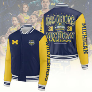 Michigan Wolverines 2026 Men's Basketball National Champions Varsity Jacket - TANTN22187