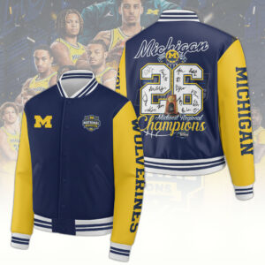 Michigan Wolverines 2026 Men's Basketball National Champions Varsity Jacket - TANTN22209
