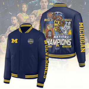 Michigan Wolverines 2026 Men’s Basketball National Champions Varsity Jacket - TANTN22347