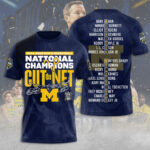 Michigan Wolverines 2026 Men’s Basketball National Champions 3D Apparel – TANTN22138