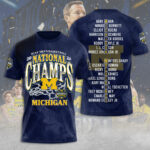 Michigan Wolverines 2026 Men’s Basketball National Champions 3D Apparel – TANTN22137