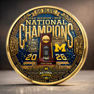 Michigan Wolverines 2026 Men's Basketball National Champions Commemorative Coin - HOATT17384