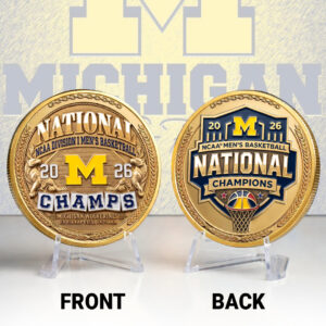 Michigan Wolverines 2026 Men's Basketball National Champions Commemorative Coin - HOATT17422