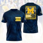 Michigan Wolverines 2026 Men’s Basketball National Champions 3D Apparel – HOATT17480