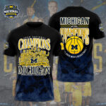 Michigan Wolverines 2026 Men’s Basketball National Champions 3D Apparel – GNE5993