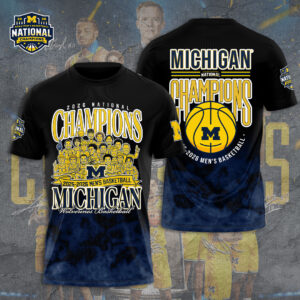 Michigan Wolverines 2026 Men's Basketball National Champions 3D Apparel - GNE5993