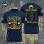 Michigan Wolverines 2026 Men’s Basketball National Champions 3D Apparel – GNE5998