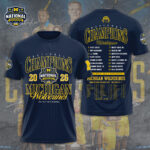 Michigan Wolverines 2026 Men’s Basketball National Champions 3D Apparel – GNE5999