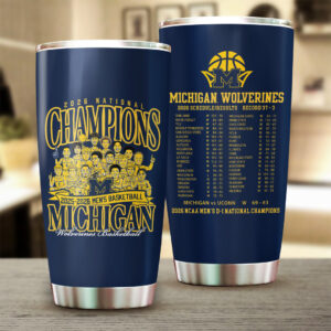 Michigan Wolverines 2026 Men’s Basketball National Champions Tumbler Cup - GNE6111