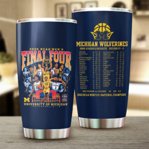 Michigan Wolverines 2026 Men’s Basketball National Champions Tumbler Cup - GNE6113