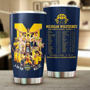 Michigan Wolverines 2026 Men’s Basketball National Champions Tumbler Cup - GNE6114