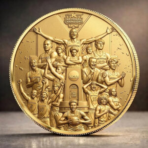 Michigan Wolverines 2026 Men's Basketball National Champions Commemorative Coin - GNE6012
