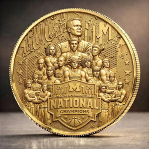 Michigan Wolverines 2026 Men's Basketball National Champions Commemorative Coin - GNE6013