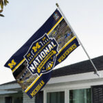 Michigan Wolverines 2026 Men’s Basketball National Champions 3D Double-side House Flag – GNE6019