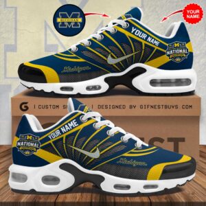 Personalized Michigan Wolverines 2026 Men’s Basketball National Champions Air Max Shoes - HOATT17342