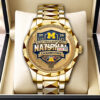 Michigan Wolverines 2026 Men's Basketball National Champions Alloy Luxury Quartz Watch - HOATT17540