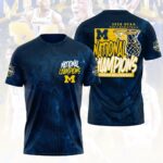 Michigan Wolverines 2026 Men’s Basketball National Champions 3D Apparel – HOATT17442