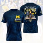 Michigan Wolverines 2026 Men’s Basketball National Champions 3D Apparel – HOATT17452