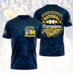 Michigan Wolverines 2026 Men’s Basketball National Champions 3D Apparel – HOATT17453