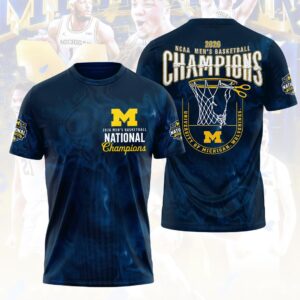 Michigan Wolverines 2026 Men’s Basketball National Champions 3D Apparel - HOATT17591